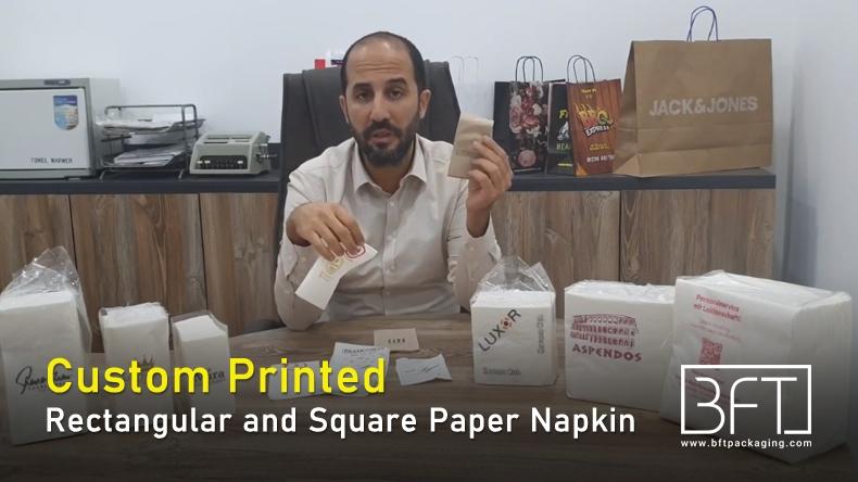 Custom Printed Rectangular and Square Paper Napkin