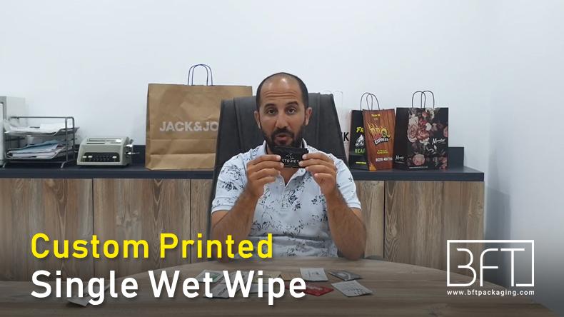 Custom Printed Single Wet Wipe - Bft Packaging